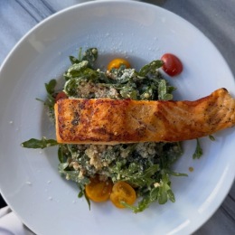 a plate of food