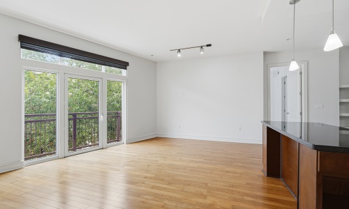 living area with easy access to other rooms